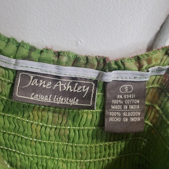 Jane Ashley midi Patchwork made in India cotton dress size small - Picture 2 of 5
